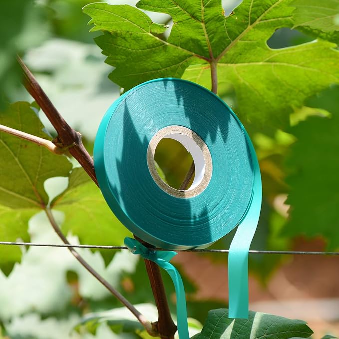 10 Pcs 150 Feet x 1/2" Wide Stretch Tie Tape Green Plant Garden Tie, Garden - Image 7
