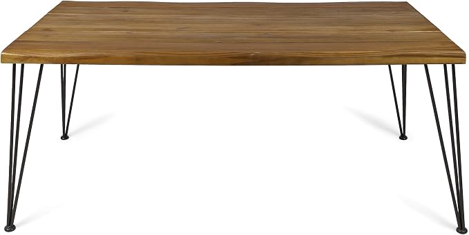 Christopher Knight Home Kama Patio Dining, Rectangular, Acacia Wood Table Top - Image 7
