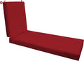 Honeycomb Outdoor Heritage Chaise, 24 x 73, Textured Solid Imperial Red Chair by Honeycomb