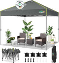 COBIZI 10x10 Pop Up Canopy Tent Without Removable Sidewalls, One Push Party by COBIZI