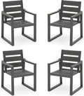 HDPS Outdoor Dining Chairs Set of 4, Patio Dining Chairs by COZYMAN