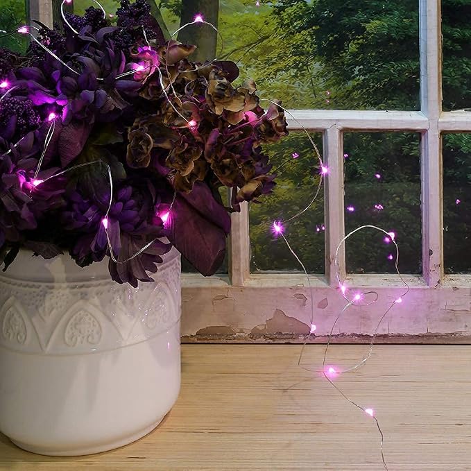 2 Pack Solar Powered Fairy String Lights Outdoor Waterproof 8 Modes Twinkle - Image 6