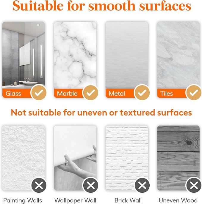 Lifewit Window Plant Floating Shelves 14.6x3.6, 4 Pack Acrylic Suction Cup Shelf - Image 5