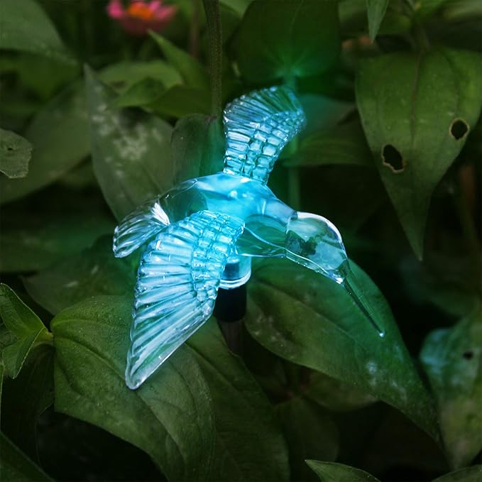 Solar Powered Outdoor Garden LED Light Color Charging Figurine Stake Landscape - Image 5
