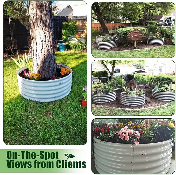 A ANLEOLIFE 6-Pack 4X4X1.5ft & 8X4X1.5ft Deep Root Galvanized Raised Garden - Image 5