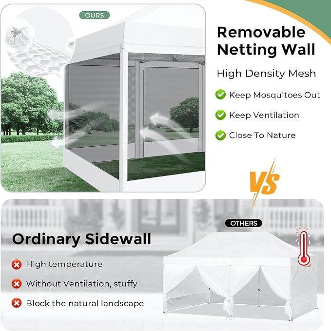 COBIZI 10x15 Heavy Duty Pop Up Canopy - Image 3