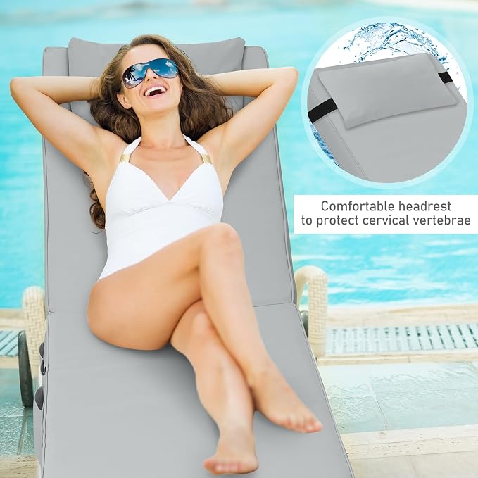 Tondiamo 2 Set Outdoor Chaise Lounge Cushions - Image 5