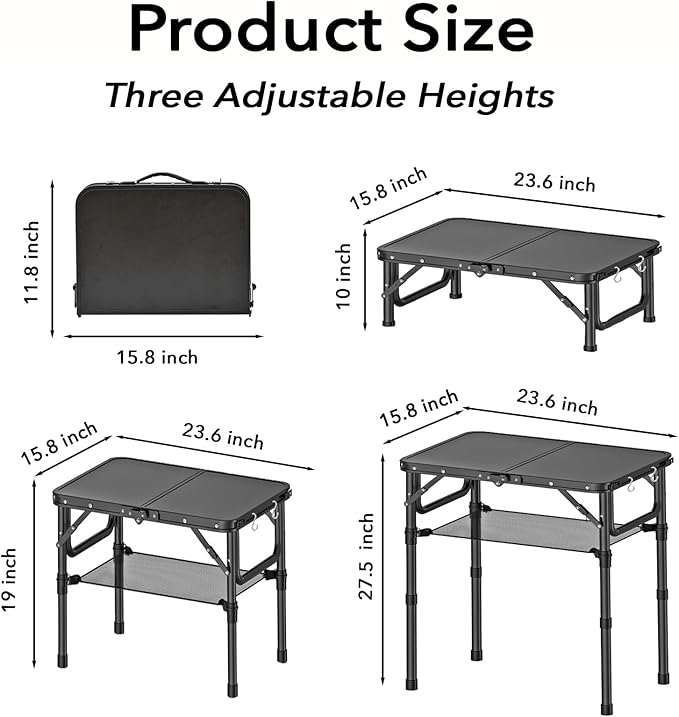 Small Folding Camping Table - Image 3