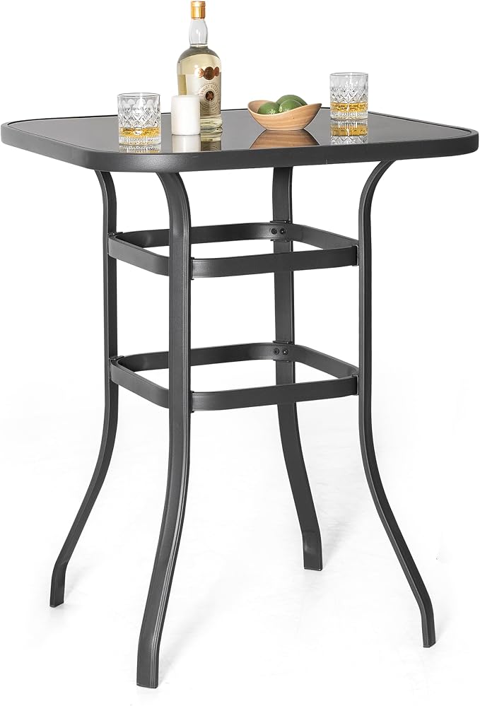 NUU GARDEN 3 Piece Outdoor Patio Bar Set, Patio Bar Furniture Set, Outdoor - Image 8