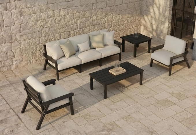 7 Piece Patio Conversation Sets, Outdoor Couch by PatioKingdom