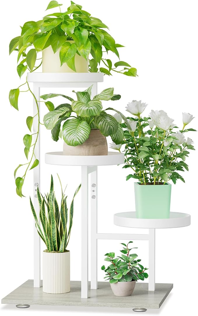 iDavosic.ly 3 Tier Plant Stand Indoor, Tiered Corner Flower Holder Shelf Outdoor by iDavosicly