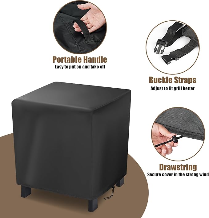 Outdoor Furniture Cover Small, 15 Inch Square Patio Table Covers, Waterproof - Image 5