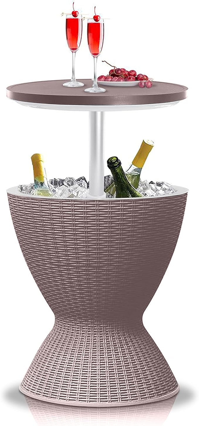 SereneLife Outdoor Cool Bar Table, 7.5 Gallon Beer and Wine Cooler, Patio by SereneLife