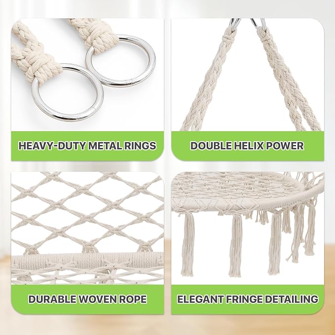 Magshion Double Hammock Swing Chair - Image 6
