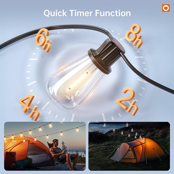 addlon 54FT Solar String Lights Outdoor Waterproof - Image 7