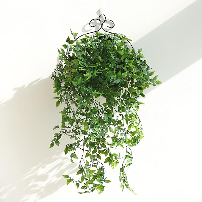 Whonline 3 Pack Artificial Hanging Plants Fake Plants - Image 6
