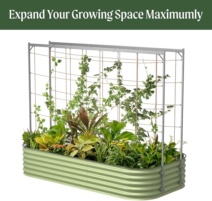 Vego Garden Metal Frame Tomato Trellis, Garden Trellis - Image 8
