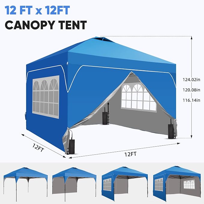 GDY 10x10 Patio Pop Up Canopy Tent - Image 2