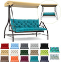Waterproof Porch Swing Cushion Replacement, 2–3 Seat Swing Seat Cushion by RUFXIEZW