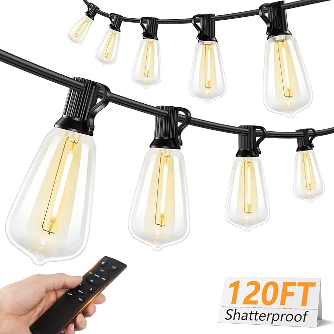Brightever 120FT LED Outdoor String Lights by Brightever