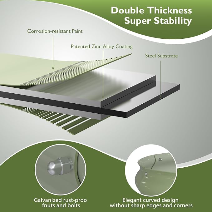 Raised Garden Bed Kit, Oval Large Metal Raised Beds - Image 2
