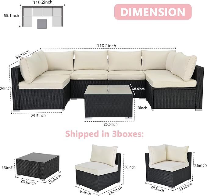 7-Piece Patio Furniture Set - Image 2
