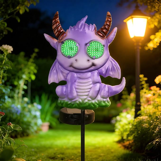 Fantasy Dragon Garden Stakes Decorative 39.7" by YHSOLAR