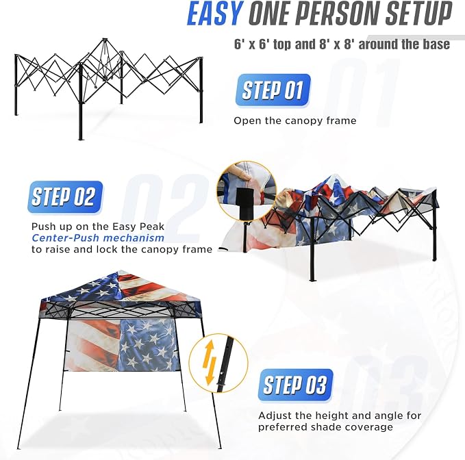 EAGLE PEAK 8x8 Pop Up Canopy Tent - Image 2