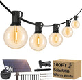 Lakumu 100FT G40 Solar String Lights Outdoor Waterproof, Globe Outdoor String by Lakumu