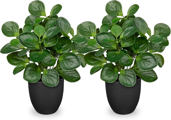 14.5" Artificial Plants Indoor Home Decor, Fake Potted Silk Plants - Image 8