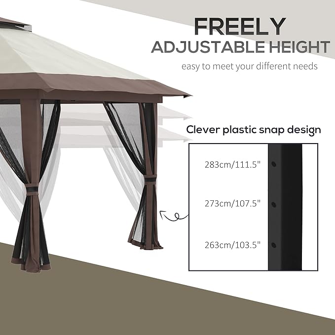 Outsunny 13' x 13' Pop Up Gazebo - Image 5