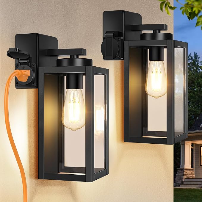 BesLowe 2-Pack Porch Lights Outdoor - Image 8