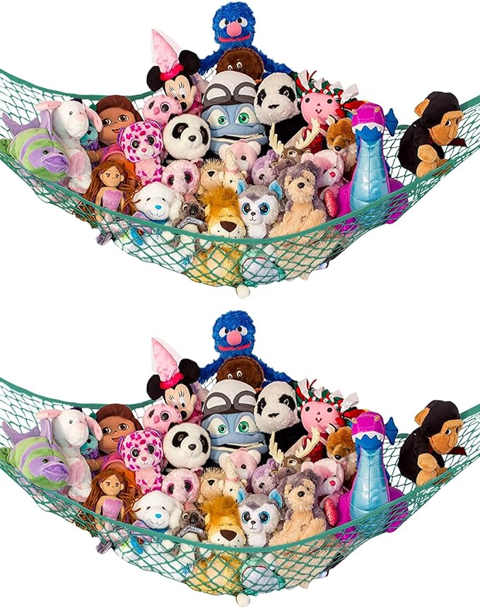 Lilly's Love Stuffed Animal Hammock | Corner Hanging Organizer, Toy Storage by LillysLove