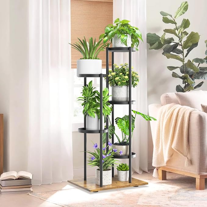 iDavosic.ly 5 Tier Plant Stand Indoor Outdoor, Tiered Corner Multiple Flower - Image 7