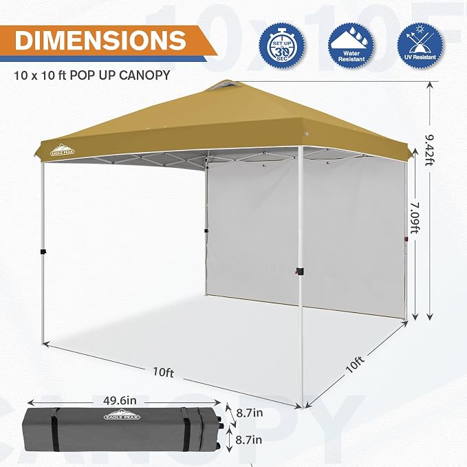 EAGLE PEAK Commercial Canopy 10x10 Pop Up Canopy Tent - Image 3