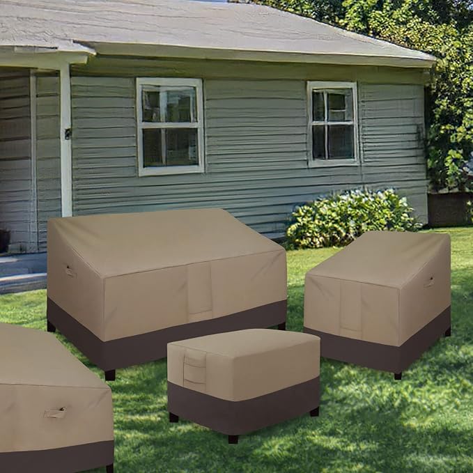 Easy-Going Outdoor Ottoman Cover, Waterproof Patio Ottoman Cover, Heavy Duty - Image 7