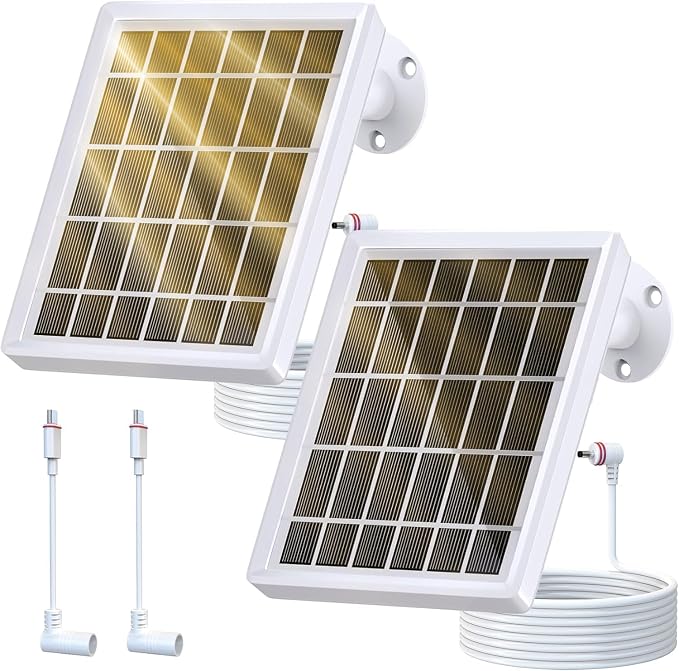 Solar Panel Charger for Ring Camera，Spotlight Cam Plus/Pro and Stick Up Cam by Loqdivr