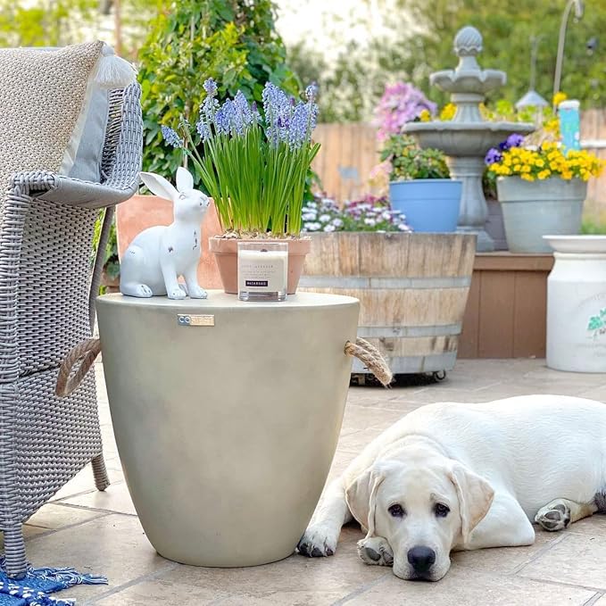 COSIEST Outdoor Shaped Side Table - Image 2