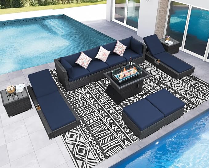 NICESOUL 11 Piece Sectional Outdoor Set - Image 3