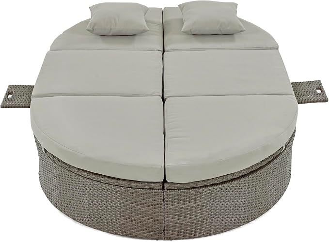 Merax Outdoor Sun Bed Patio 2-Person Daybed - Image 7