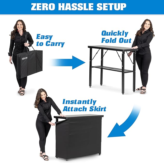 GoBar PRO Commercial Grade Portable Bar Table - Image 6