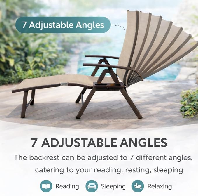 Kozyard Cozy Aluminum Reclining Lounge Chair - Image 7