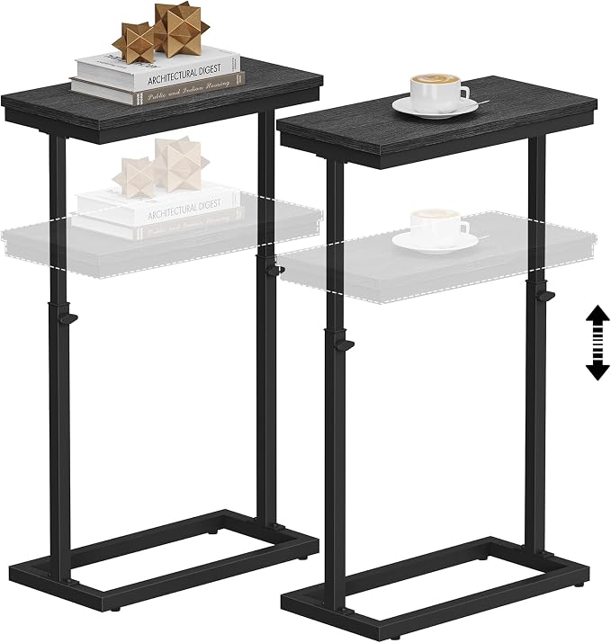 TUTOTAK End Table, Side Table, Tall Couch Table, Sofa Table, Living Room - Image 7