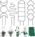 Indoor Plant Trellis for Climbing Plants, 16inch Small Garden Metal Trellis for by WellSign