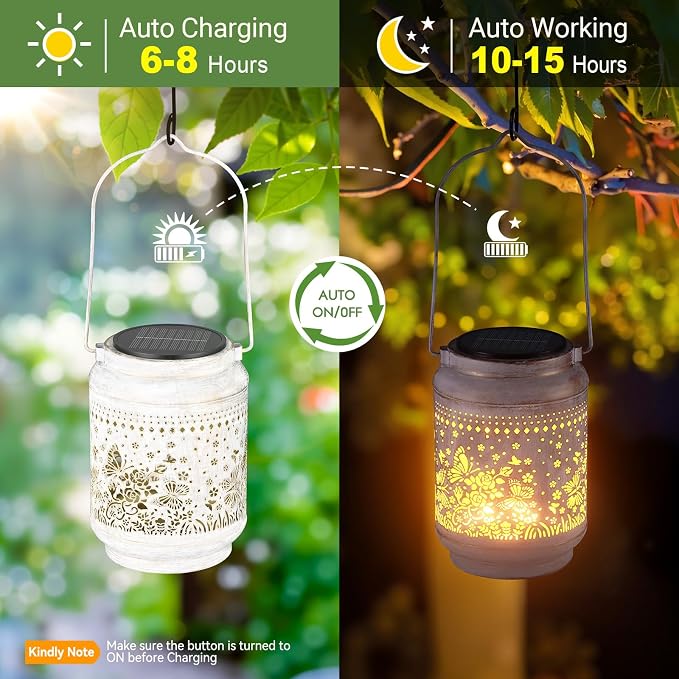 KOOPER Solar Lanterns Outdoor Waterproof Birthday Gifts - Image 7