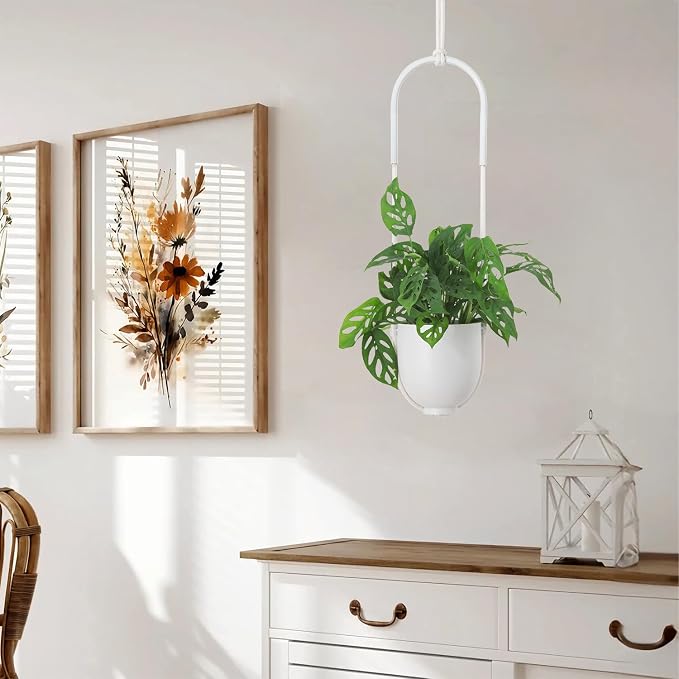 Boho Hanging Planter for Indoor Outdoor Plants Modern Wall and Ceiling Hanging - Image 2