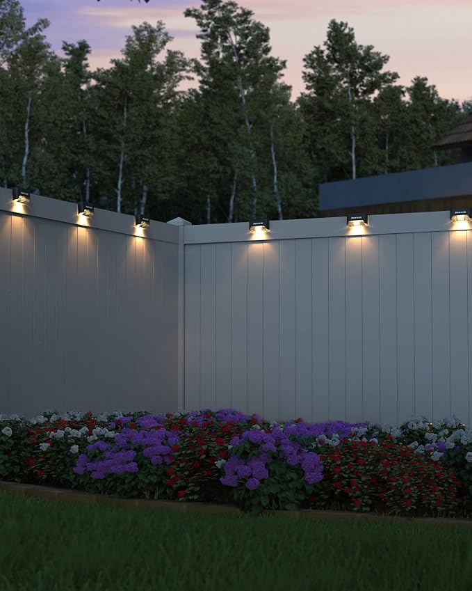 JACKYLED 16 Pack, Step Lights Waterproof LED Solar Power Outdoor Fence Light - Image 6