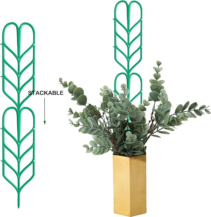 Garden Trellis for Climbing Plants 6 PCS Plastic Indoor Trellis for Potted - Image 3