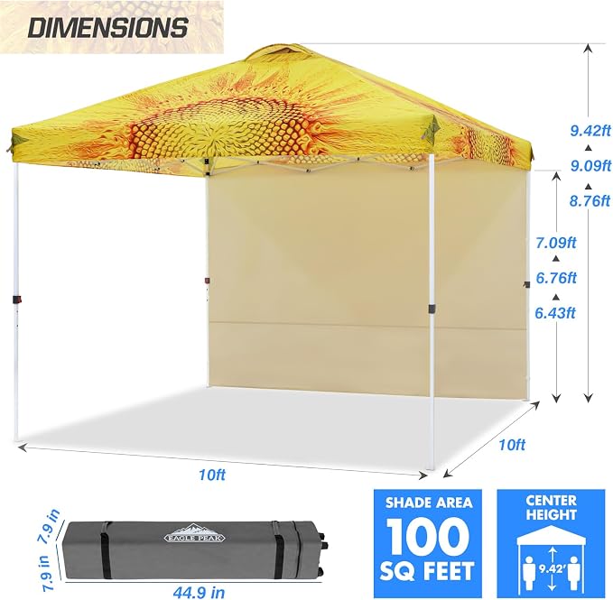 EAGLE PEAK Commercial Canopy 10x10 Pop Up Canopy Tent - Image 3