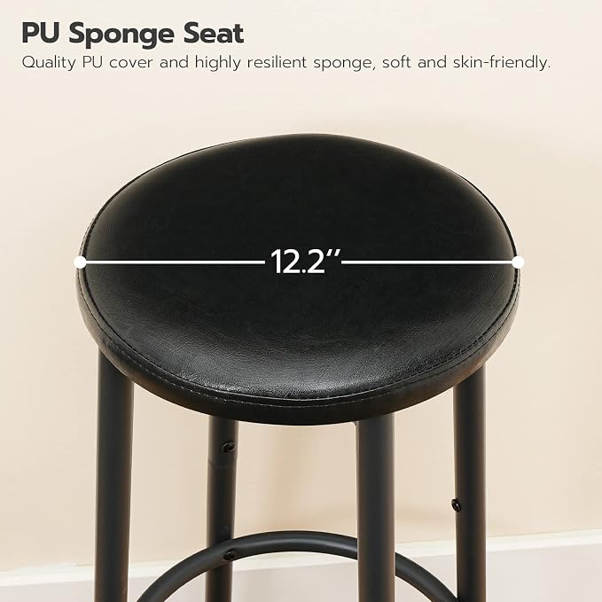 HOOBRO Bar Stools Set of 2, Bar Stools - Image 7